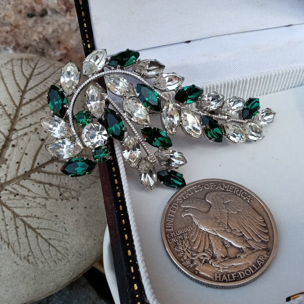 Late 1940's Austrian Crystal Brooch